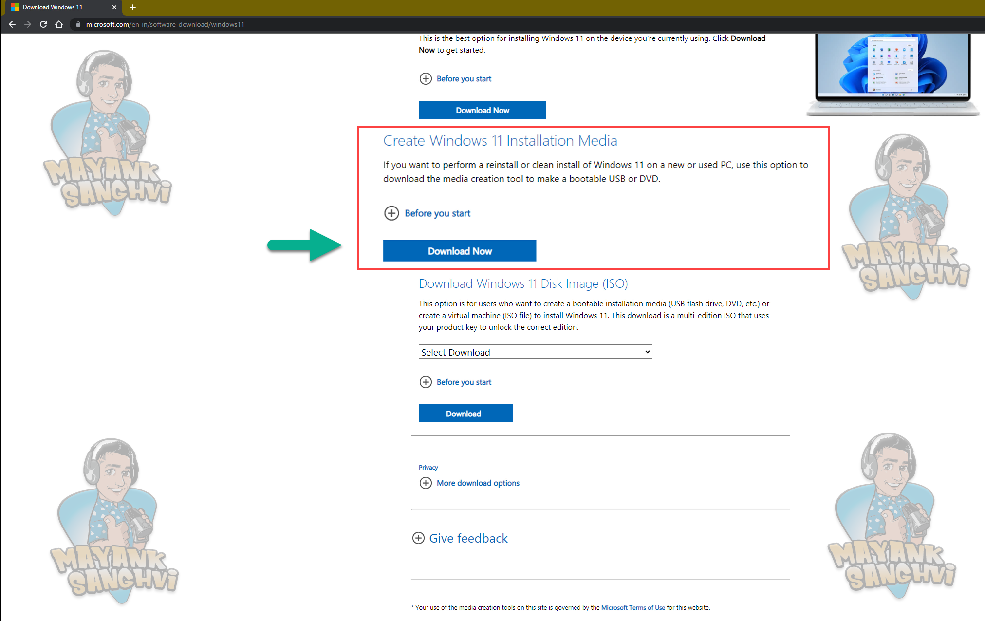 Install Windows 11 using a USB drive (Media Creation Tool) 